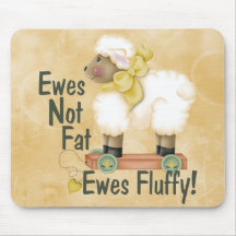 Fluffy Ewes Mouse Pad