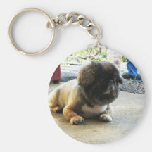 Fluffy Face Keychains