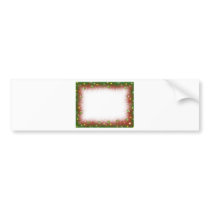 Fluffy Fuzzy Christmas Border Bumper Stickers