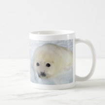 Fluffy Harp Seal Pup Mug