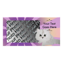 Fluffy Kitten Photo Card