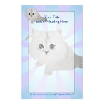 Fluffy Kitten Stationery