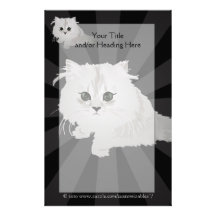 Fluffy Kitten Stationery