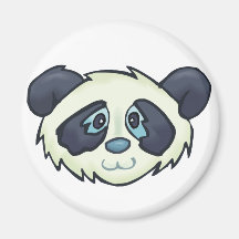Fluffy Panda Magnets