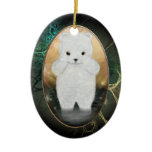 Fluffy Polar Bear Personalized Ornament
