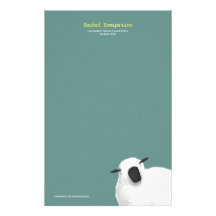 Fluffy Sheep Personalizable Stationery