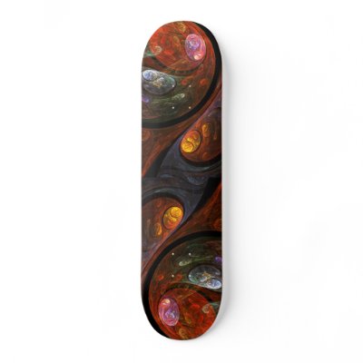 Fluid Connection Abstract Art Skateboard by OniArts