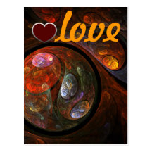 Fluid Connection Love Postcard