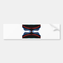 Fluid Harmonics Urban Futuristic Modern Art Bumper Stickers