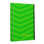 Fluio on Fluo Green Zigzag iPad Case Template