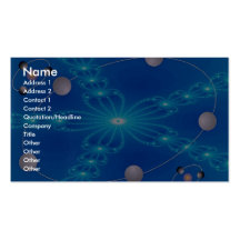 Fluorescent arms dimension business card