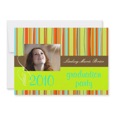 Fluorescent Beach Towel/orange/lime Custom Invitations by Classic_Events