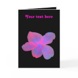 Fluorescent Begonia Customizable Greeting Card