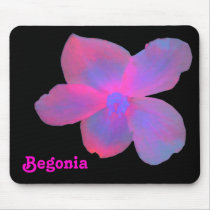 Fluorescent Begonia Customizable Mousepad