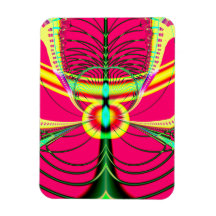 Fluorescent Butterfly Fractal Magnet