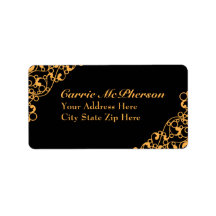 Fluorescent Flourish Unique Address Labels