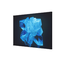 Fluorescent Gypsum or Selenite photographed under Stretched Canvas Prints