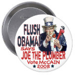 Flush Obama Joe the Plumber Button