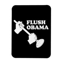Flush Obama Rectangular Magnets