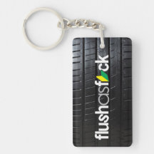 flushasfck with tire tread key chain