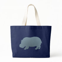 Flusspferd hippo hippopotamus leinentaschen