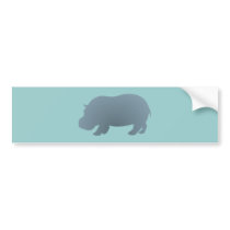 Flusspferd hippo hippopotamus auto aufkleber