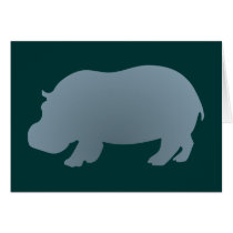 Flusspferd hippo hippopotamus grußkarten