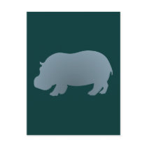 Flusspferd hippo hippopotamus postkarten