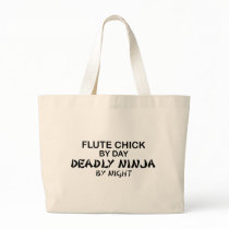 Flute Chick Deadly Ninja by Night Tote Bag