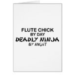 Flute Chick Deadly Ninja by Night Card
