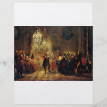 Flute Concert with Frederick the Great Flyer Design