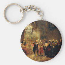 Flute Concert with Frederick the Great Key Chains