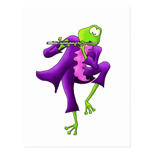 Flute Frog Postcards