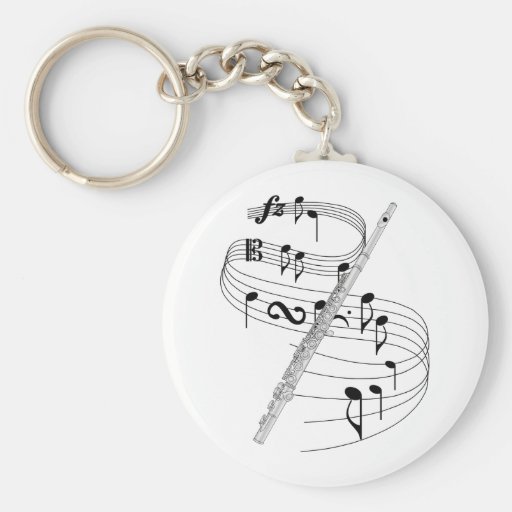 Flute Key Chain