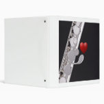 Flute or Flutist 3 Ring Notebook Binder