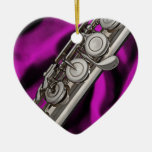Flute or Flutist Musician Heart Ornament