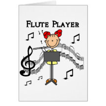 Flute Player T-shirts and Gifts Card