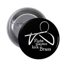 Flutes Kick Brass! Buttons