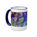 FLUTIST IN BLUE / Venetian Carnival Night mugs
