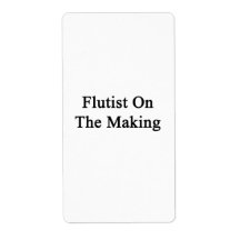 Flutist On The Making Personalized Shipping Label