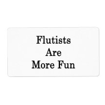 Flutists Are More Fun Custom Shipping Labels