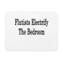 Flutists Electrify The Bedroom Rectangle Magnet