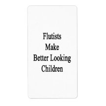 Flutists Make Better Looking Children Shipping Labels