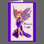 Flutterby Fae (Damson) Greetings Cards cards