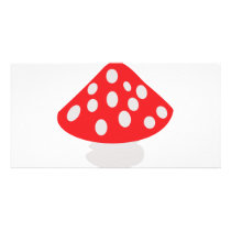 fly agaric icon photo greeting card