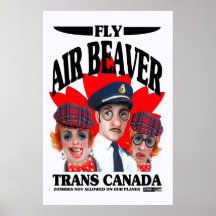 Fly Air Beaver Canada poster