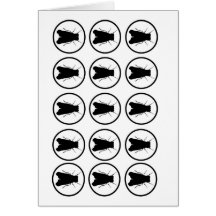 Fly Bulls-eye Pattern Greeting Card