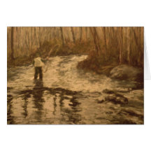 Fly Fisherman Card