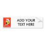 Fly fisherman catching trout with fly reel bumper sticker