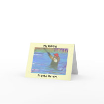 Fly Fishing Greeting Card
